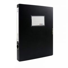 晨光（M&amp;G） ADM94813经济型档案盒塑料耐用牢固粘扣A4文件盒资料盒背宽35mm黑色