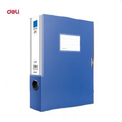 得力（deli）5683档案盒 蓝色 12只/包（包）适用于财务文件资料收纳