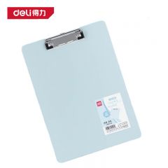 得力（deli） 72641文件夹板夹水蓝色1.5mm 适用于写字垫板学生试卷资料夹诗朗诵板 垫板文件收纳