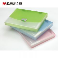 晨光（M&G）AWT90961文件包 办公手提风琴包 资料包 学生试卷分类收纳包 透明单个装 颜色随机