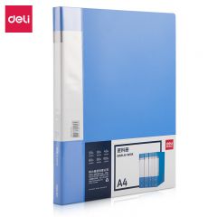 得力（deli） A4/30页资料册文件活页收纳册文件夹 插页袋学生试卷收纳袋奖状收集册孕检收纳册文件保护5003ES