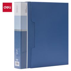 得力（deli） 5006  A4/80页大容量资料册插袋文件册活页文件夹活页插袋文件夹票证试卷收纳管理