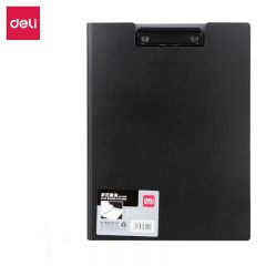 得力（deli） 5440折叠式板夹文件夹资料夹会议夹 办公用品 黑色