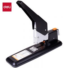 得力（deli） 0299 210页简约重型大订书机/订书器 大号加厚重型订书机 弹出式结构 黑色