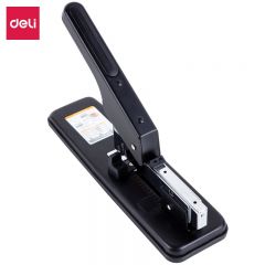 得力（deli） 订书机 重型厚层大号加厚订书器装订机器 颜色随机 可订100页 0394订书机