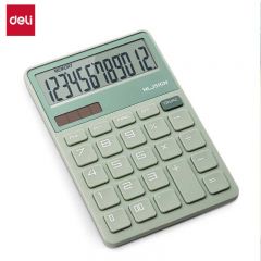 纽赛（NUSIGN） NS042时尚办公计算器绿色德国创意设计 大按键双电源设计 高颜值学生四年级计算器