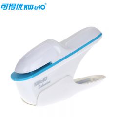可得优（KW-triO） 5299环保手握免钉无针订书机学生订书器小号无钉订书机学省力装订 可订8页 白色