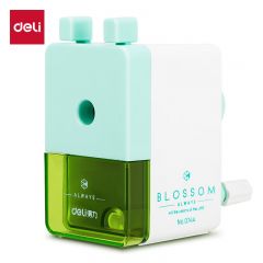 得力（deli） 0744 简约式学生削笔机/铅笔削笔器/卷笔刀/转笔刀儿童学生开学文具考试生日礼物 绿色