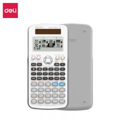 得力（deli） 学生考试科学函数计算器专用大学生一建二建考研初中生多功能中高考计算机器金融注会计奥数 白色-498种功能 D991CN