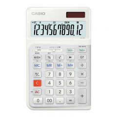 卡西欧（CASIO）3度人体工学计算器便携台式办公计算器人体工学阶梯按键便携台式办公计算器JE-12E