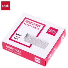 得力（deli）0017订书钉重型厚层大订书钉订书针23/17（规格）可订120页 办公用品