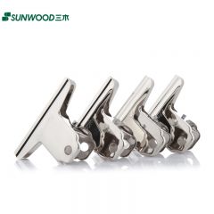 三木（SUNWOOD） 2069山形铁票夹76mm金属色4只/袋（计价单位:袋）