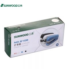 三木（SUNWOOD） 8108 订书机12号 蓝 白 黑 随机（计价单位：个）