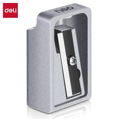 得力（deli） 0596 经典锌合金卷笔刀/转笔刀/削笔刀/学生铅笔削笔器钢制刀片使用省力学生开学文具考试生日新年礼物