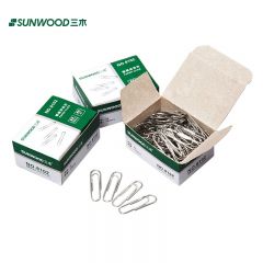 三木 8102 镀镍回形针 3号 100枚/盒 10盒/包