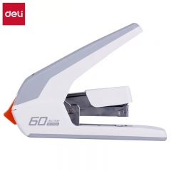 得力（deli） 0465 60页省力厚层大订书机/订书器 适配23/6~23/10订书钉 白色
