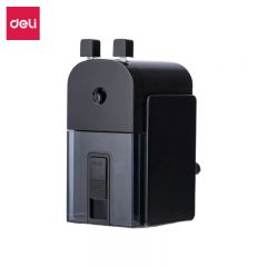 得力（deli） 粗细可调节学生削笔机/转笔刀/卷笔刀 双孔多功能美术削笔器开学考试礼物