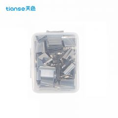 天色（TIANSE）  50枚推夹器补充夹 夹纸器订器补充夹文件夹子备用夹办公用品（可夹纸张数40张）TS-1005