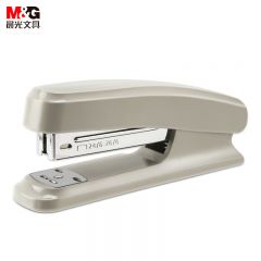 晨光（M&G） ABS92723订书机灰色12号耐用便携订书器办公用品