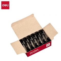 得力(deli)  9546 15mm 长尾夹 （12只/盒）黑色颜色沉稳 造型大气