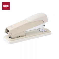 得力（deli） 0309 办公用品订书机加厚大号订书器迷你小号钉书机中号学生用多功能订厚书装订机手动学生12号 白色中号金属款-订25页