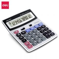 得力（deli） 1531多用途语音计算器大按键真人语音 银色