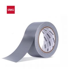 得力（deli） 30800  强力布基胶带高粘性耐磨防水胶带48mm*20m*230μm 地毯固定管道修补窗户防风密封 灰色1卷