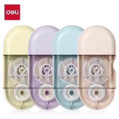 得力(deli)  71510修正带_5mmx8mx4pcs膜带便携小巧涂改带书写顺滑改正带
