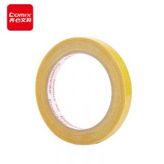 齐心(Comix) 双面布基胶带 强韧不易拉断 1卷袋装 BJ4010黄色（40mm*10米*280μm）