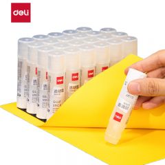 得力(deli)8g透明色ACR固体胶水/胶棒 高粘度顺滑便携  办公学习 7106