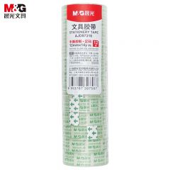 晨光（M&G） AJD97318胶带12mm*14y12卷/筒高透明胶带学生易撕胶带