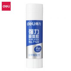 得力（deli） 7122  强粘性PVP固体胶水无甲醛配方快干强力胶棒学生文具单支凑单办公用品 21g