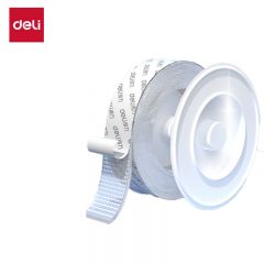 得力(deli)30mm*5m纳米强力无痕魔力胶带加强网格款 透明家用车用无痕固定双面胶 海报贴春联贴-JL602