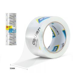 得力（deli） 高品质高透明胶带 55mm*80m*50um 6卷/筒 办公用品 30289
