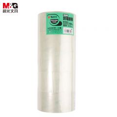 晨光（M&G） AJD95791封箱胶带60mm*150y5卷/筒不易断裂普透封箱胶带透明胶布快递打包胶带