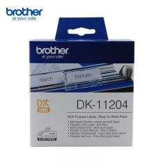 兄弟 原装热敏不干胶标签色带纸DK-11204 17mm*54mm 400张/个