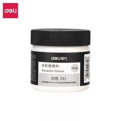 得力  水粉颜料  73888 白色 瓶
