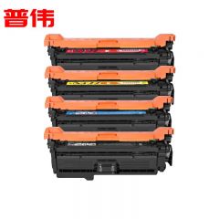 普伟 CE400A 墨粉盒/硒鼓四色套装/507A带芯片 适用于LaserJet M551n等打印机