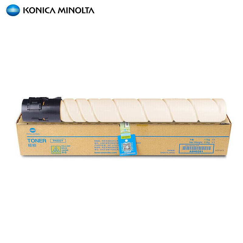 柯尼卡美能达 原装粉盒TN223Y 黄色碳粉 适用 C226/C266 支