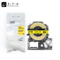 九千谷 标签机色带 黄底黑字24mm AC24YW/LA-6TBP 个