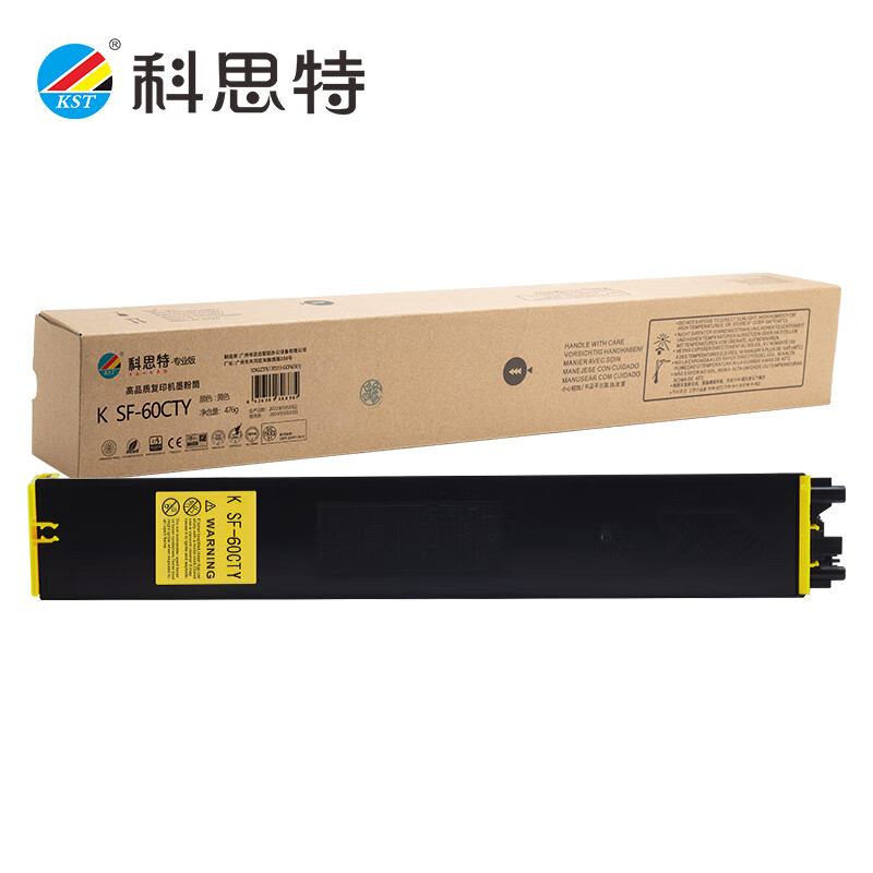 科思特 SF-60CTY 黄色 粉盒 适用夏普 SF-S271RC/SF-S602DC/S502DC