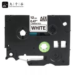 九千谷 标签机色带 AZe-Z231 白底黑字12mm 碳带 个