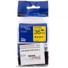 兄弟 标签机色带36mm黄底黑字TZe-S661（个）