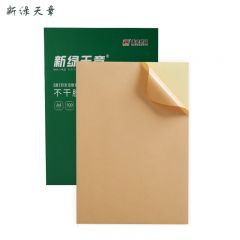 新绿天章 标签纸 铜版纸 A4黄牛皮纸100张 P3122 盒
