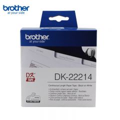 兄弟 原装热敏不干胶标签色带纸适用QL-1050/700/800/810/820标签打印机 DK-22214 12mm*30.48m 连续标签