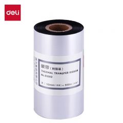 得力  81602树脂基碳带 黑色 110mm*300m 卷