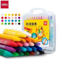 得力 油画棒 72072(混)  24色/盒