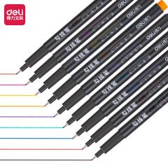 得力 勾线笔 9色 S572（盒）