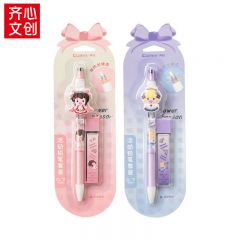 齐心 MWMP0013 花仙子自动铅笔套装0.7mm 铅笔系列 1支笔+1盒HB铅芯(Mini世界)