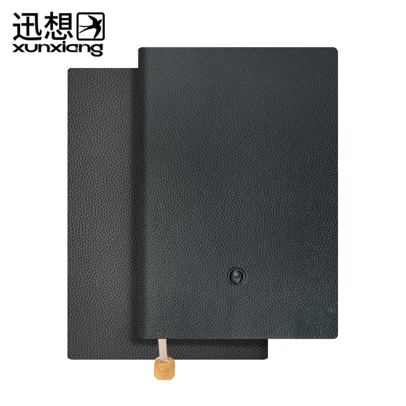 迅想 B5荔枝纹笔记本 水晶黑色  本